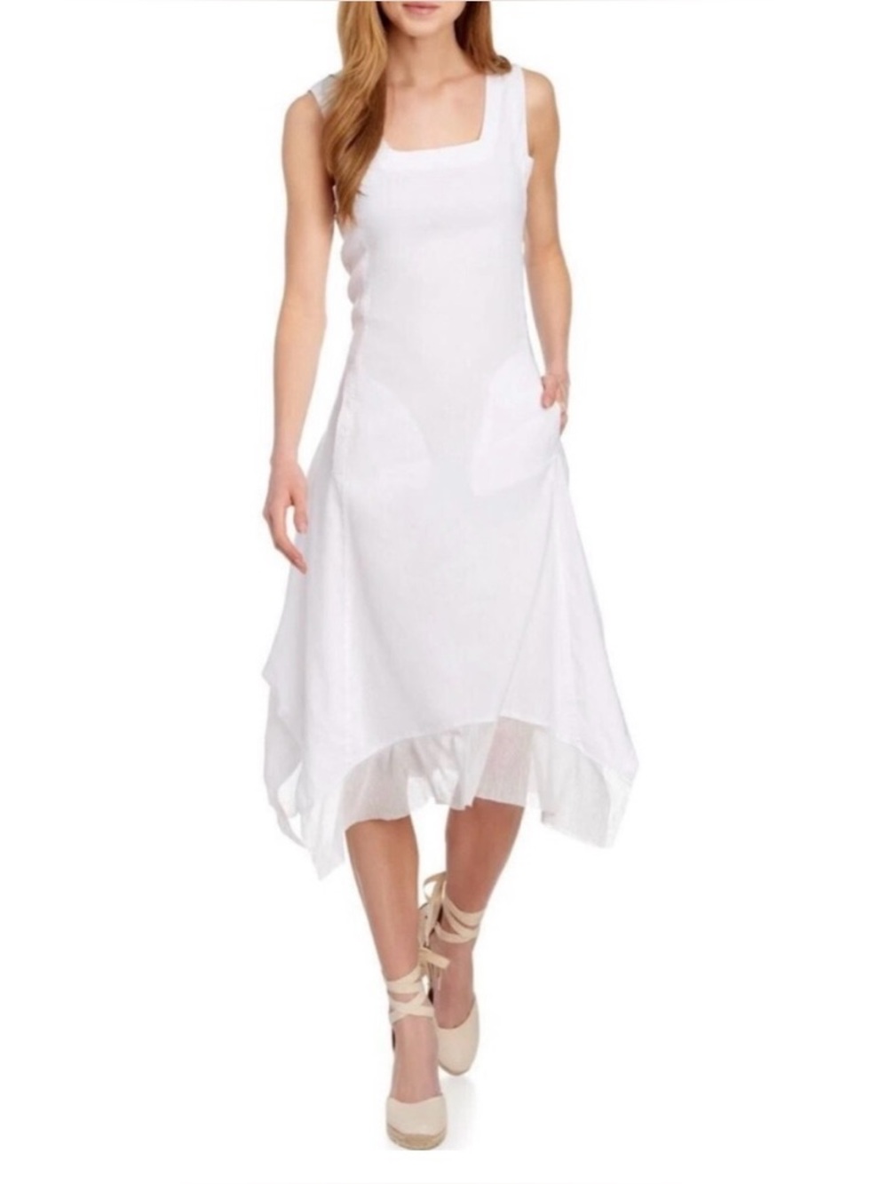 For Cynthia Linen blend boho dress